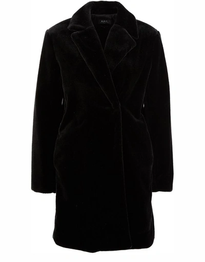 Shop Apc Luisa Coat In Black