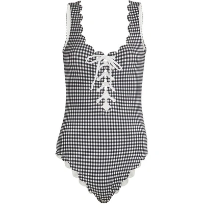 Shop Marysia Palm Springs Swimsuit In Midi Black