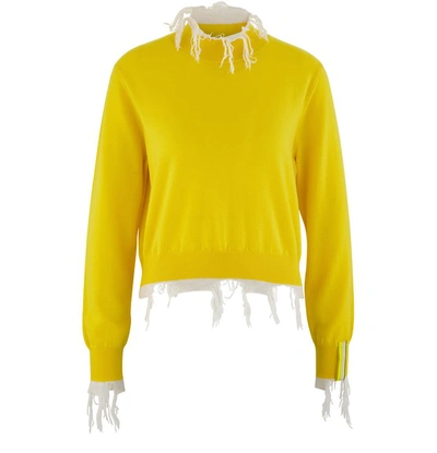 Shop Aalto Round Neck Jumper In Yellow