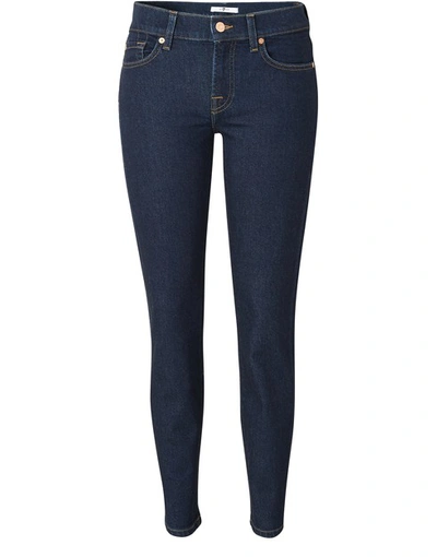 Shop 7 For All Mankind Roxanne Jeans In Dark Blue