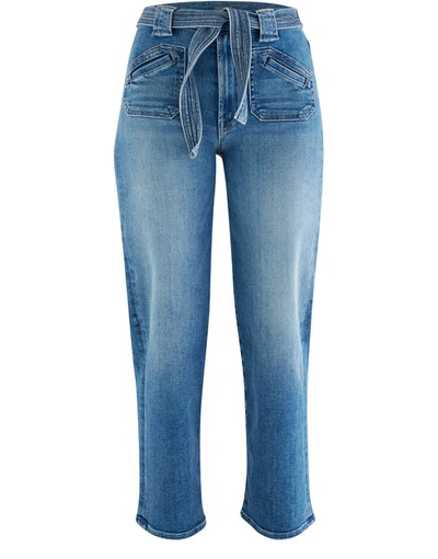 Shop Mother The Tie Patch Rambler Jeans In Hop On Hop Off