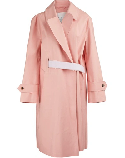 Shop Maison Margiela Oversized Trench Coat In Pink