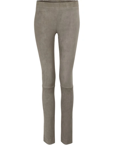 Shop The Row Moto Pant In Grey Moss