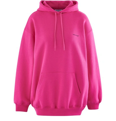 Shop Balenciaga Hooded Sweatshirt In Pink
