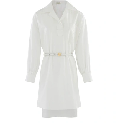 Shop Fendi Abito Light Dress In White