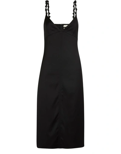 Shop Bottega Veneta Sleeveless Midi-dress In Black