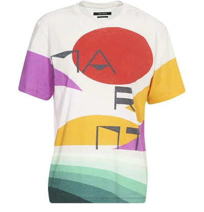 Shop Isabel Marant Zewel T-shirt In Ecru