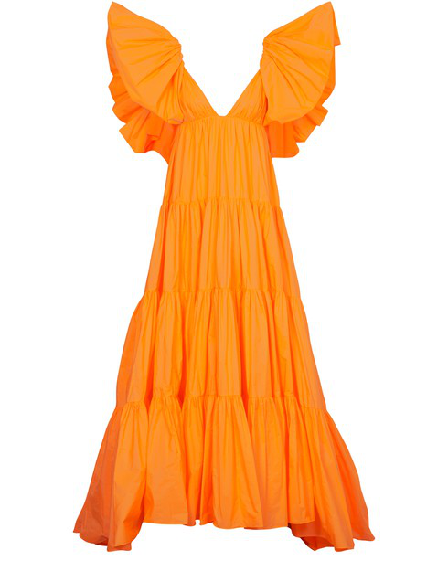 valentino orange dress
