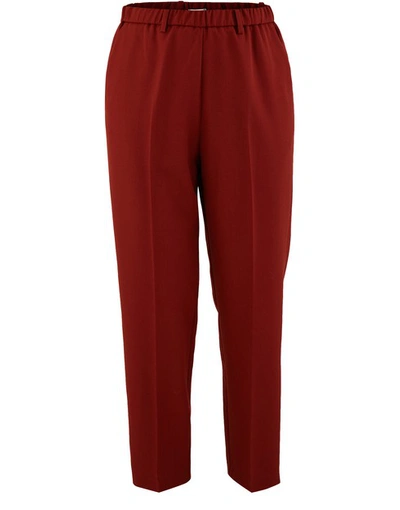Shop Forte Forte Elasticated Trousers In Rust