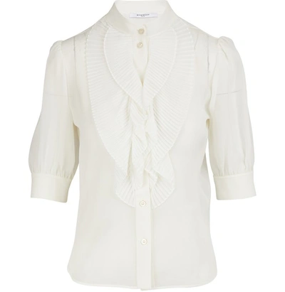 Shop Givenchy Blouse In Blanc Casse