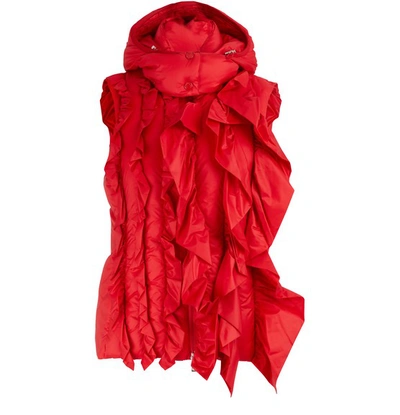 Shop Moncler Genius 4 Moncler Simone Rocha Marianne Vest In 45i Red