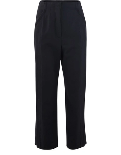 Shop Proenza Schouler Wool Blend Trousers In 00200 Black