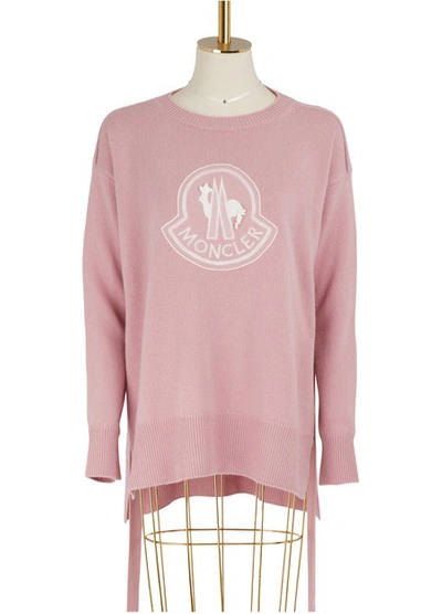 Shop Moncler Wool And Cashmere Sweater In Pink