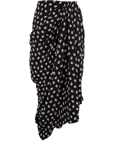 Shop Isabel Marant Candice Skirt In Black