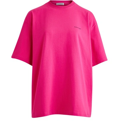 Shop Balenciaga Vintage Jerse T-shirt In Pink