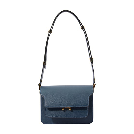 Marni Medium Leather Trunk Bag In Brown Sugar Modesens