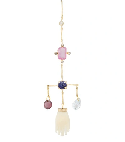 Shop 5 Octobre Scott Single Earring In Pink