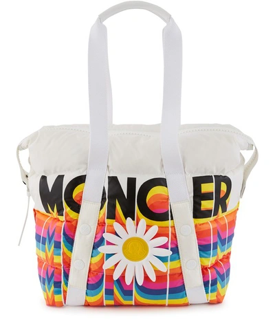 Shop Moncler Genius 0 Richard Quinn - Marne Tote In White Multi