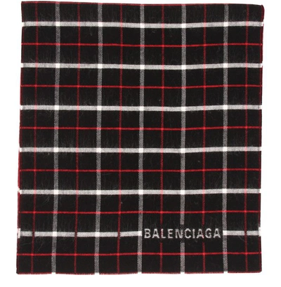 Shop Balenciaga Double-sided Scarf In 1074