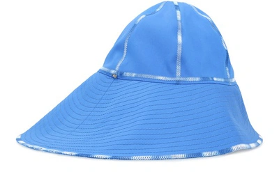 Shop Sportmax Hat - Anniversary Collection In Cornflower Blue