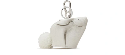 Shop Loewe Bunny Bag Charm In White