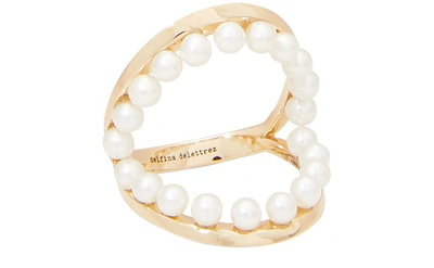 Shop Delfina Delettrez Bubble Ring In Gold