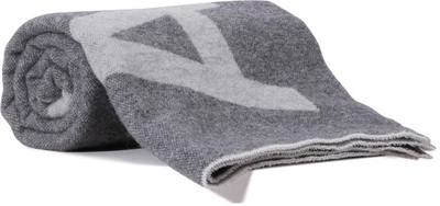 Shop Acne Studios Toronty Logo Scarf In Grey