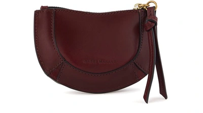 Shop Isabel Marant Soko Clutch In Burgundy