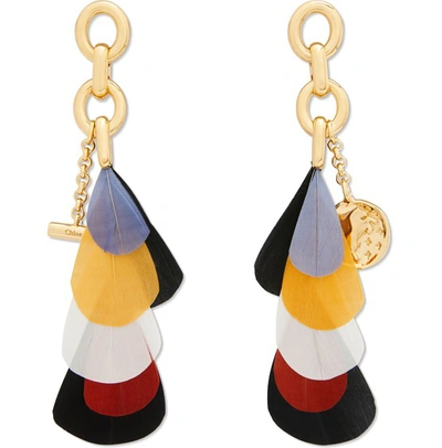 Shop Chloé Vikky Earrings In Black