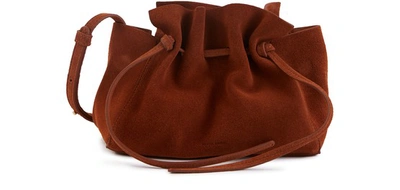 Shop Mansur Gavriel Protea Mini Shoulder Bag In Rust