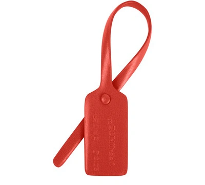 Shop Off-white Ziptie Charm In Red