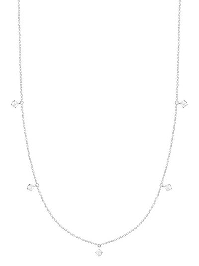 Shop Vanrycke Stardust 5 Necklace In Or Blanc