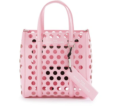 Shop Marc Jacobs The Tag Tote 21 Handbag In Powder Pink