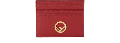 Shop Fendi F Is  Wallet In Strawberry