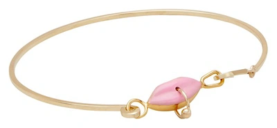 Shop Delfina Delettrez Grandma Lips Bracelet In Light Pink