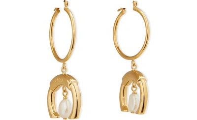 Shop Chloé Darcey Earrings In Pearl