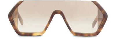 Shop Courrèges Mask Ski Sunglasses In Ecaille Jaune Jfm3008