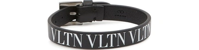 Shop Valentino Garavani - Vltn Single Bracelet In Nero Bianco