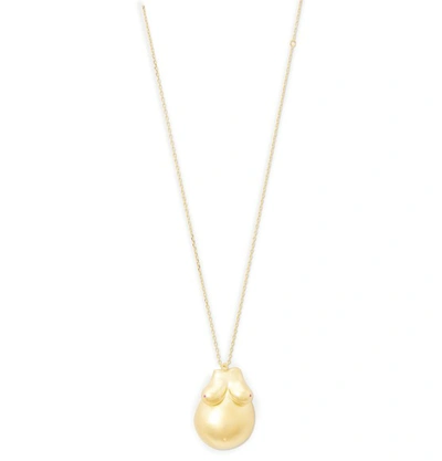 Shop Anissa Kermiche Belly Language Necklace In Gold