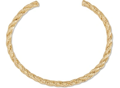 Shop Imai Corde Pm Torque Necklace In Gold Plated