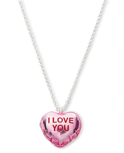 Shop Marc Jacobs The Ballon I Love You Pendant In Powder Pink Multi