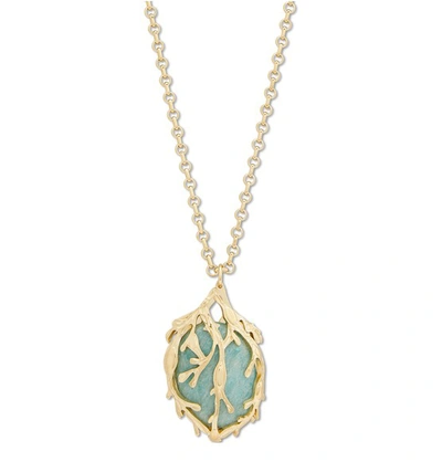Shop Imai Enchantée Long Necklace In Gilded Amazonite