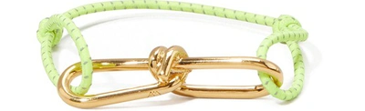 Shop Annelise Michelson Wire Cord Bracelet In Bright Yellow