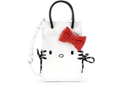 Shop Balenciaga Kitty Phone Holder In 9002