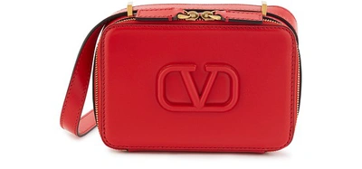 Shop Valentino Garavani - Small V Sling Bag In Rouge Pur