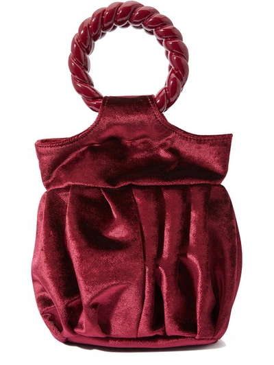 Shop Mehry Mu Mini Lian Opera Handbag In Burgundy