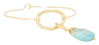 Shop Monsieur Abiola Bracelet In Gold Amazonite