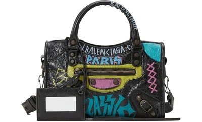 Shop Balenciaga Mini City Handbag In Multi