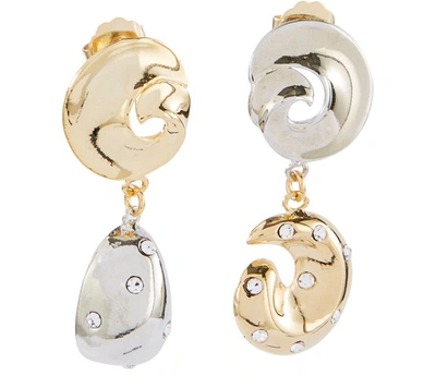 Shop Mounser Huntington Earrings In Gold Silver