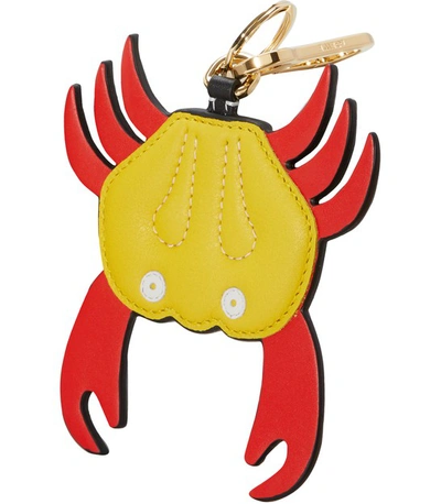 Shop Loewe Crab Charm In Red Yellow